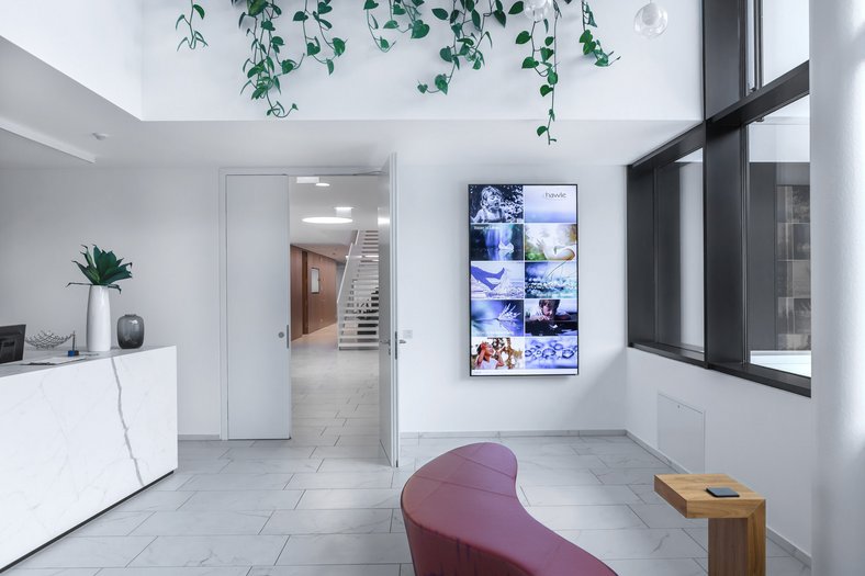 Empfangsbereich Unternehmen Innenarchitektur Büro Empfangsbereich Unternehmen Innenarchitektur Büro