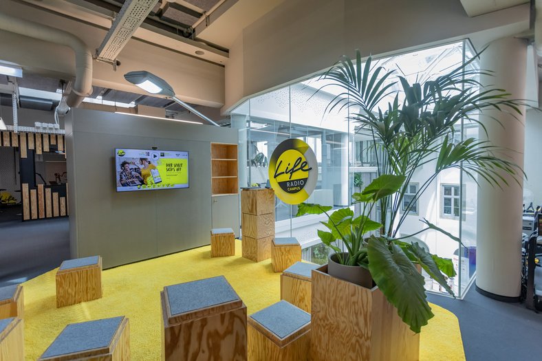 Life Radio Besucherraum Studio Unternehmensfotografie