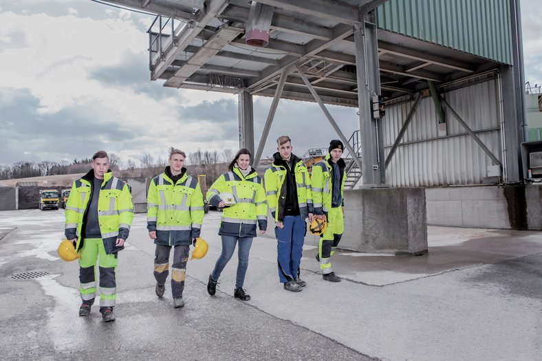 Lehrlingskampagne Held & Francke Baustelle Team Mitarbeiter